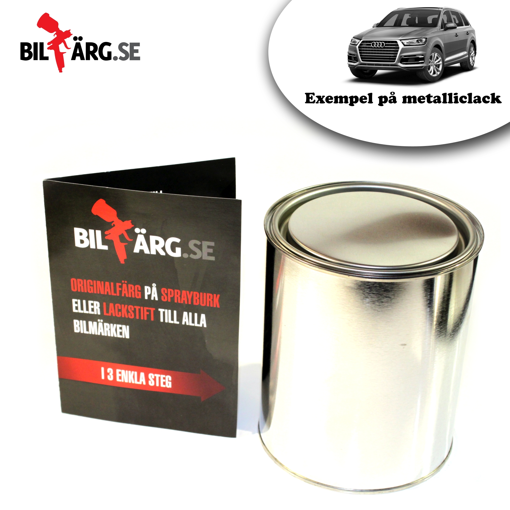 Enbart billack metallic lösvikt | Bilfärg.se