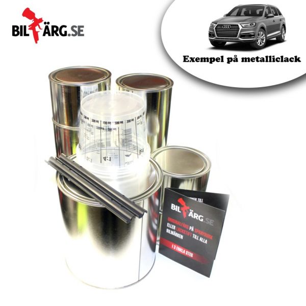 Billack metallic & solid till hela bilen