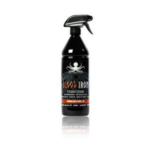 Blood Iron Flygrostlösare 1L – pH-neutral flygrostborttagare med färgindikator. Tar bort bromsdamm och metallpartiklar utan att skada lack eller fälgar.