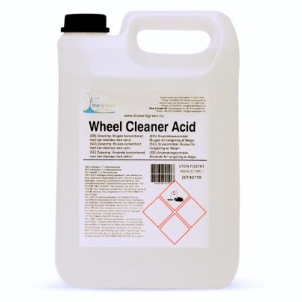 Fälgrengöring syrabaserad Blue and green Wheel cleaner acid 5L