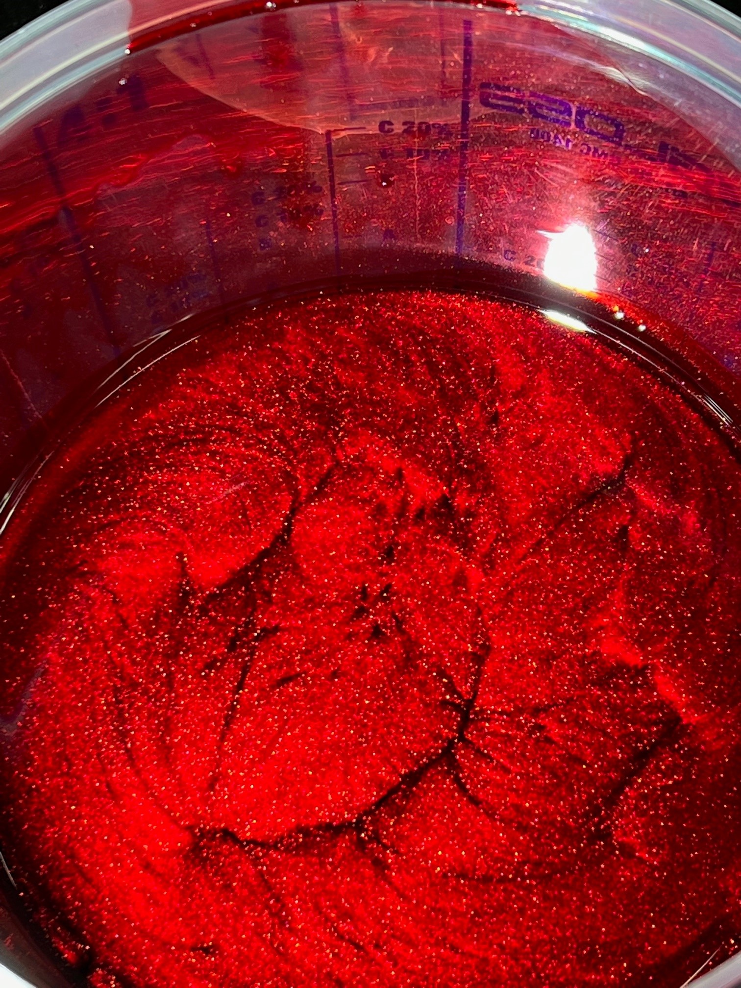 Candy apple red med xirallic sprutfärdig 1L Bilfärg.se