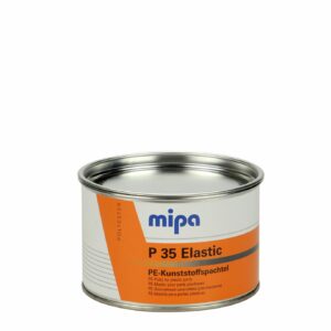 Elastiskt spackel för plastdelar 2K – Mipa P 35 Elastic flexibelt och lättslipat spackel
